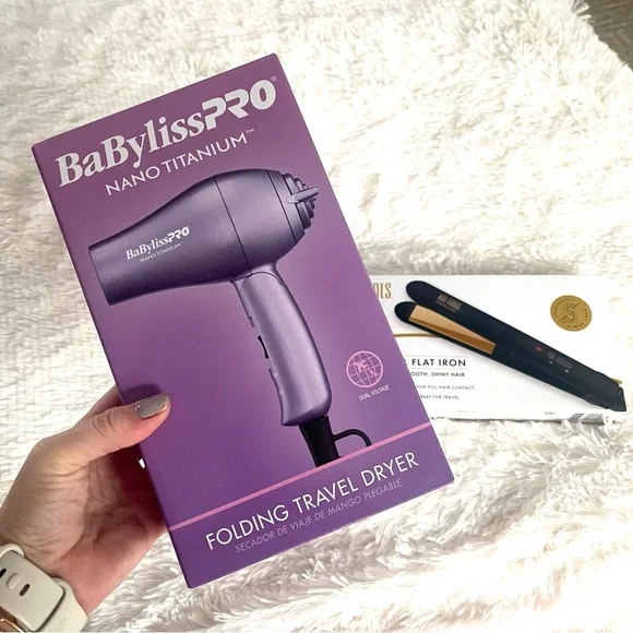BaByliss Pro mini travel dryer and Hot Tools mini travel flat iron - Picture 5 of 7